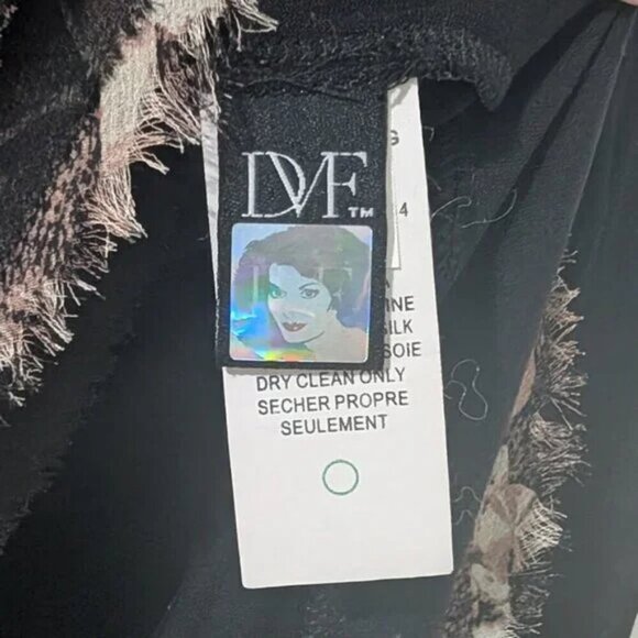 DVF | Women's Akira tunic length top with silk ruffle bottom - Picture 5 of 8